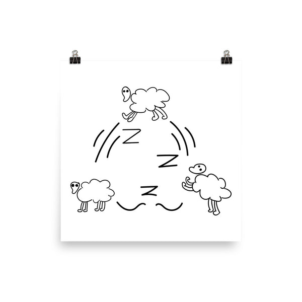Counting Sheep Poster