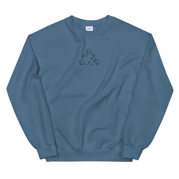 Sleepin' Counting Sheep (Embroidered) Unisex Sweatshirt
