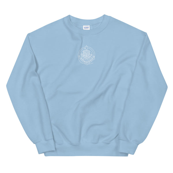 Sleepin' Sheep in Wolves Clothing (White Embroidered) Unisex Sweatshirt