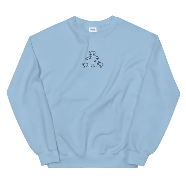 Sleepin' Counting Sheep (Embroidered) Unisex Sweatshirt
