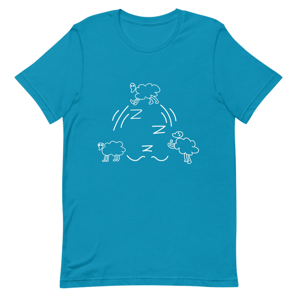 Sleepin' Counting Sheep (White)Unisex T-Shirt