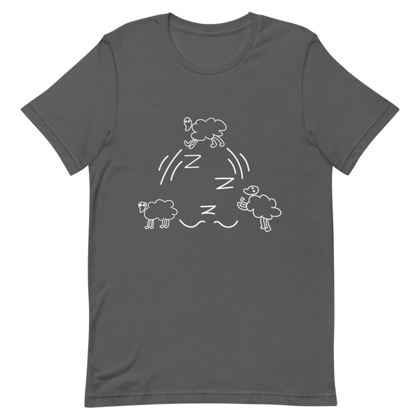 Sleepin' Counting Sheep (White)Unisex T-Shirt