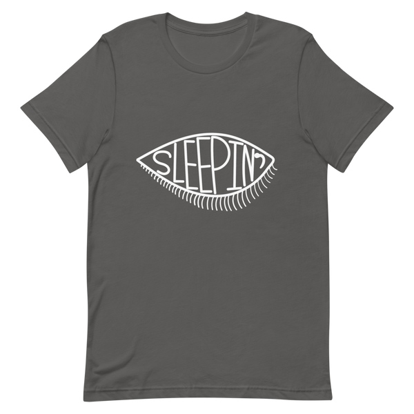Sleepin' Eye (White) Unisex T-Shirt