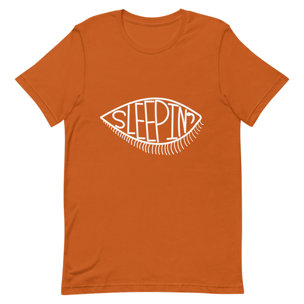 Sleepin' Eye (White) Unisex T-Shirt
