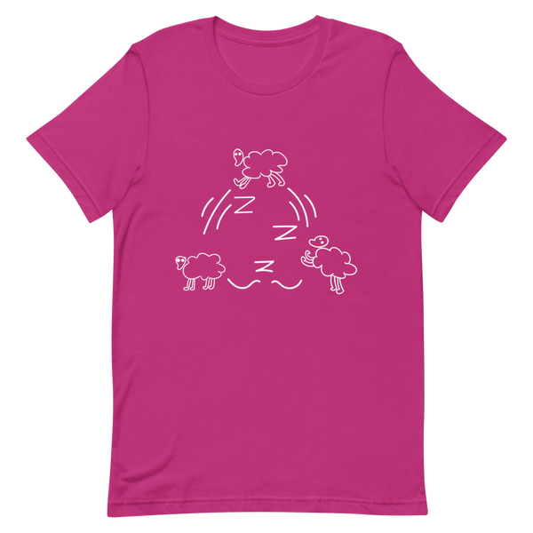 Sleepin' Counting Sheep (White)Unisex T-Shirt
