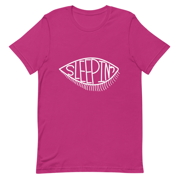 Sleepin' Eye (White) Unisex T-Shirt