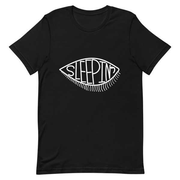 Sleepin' Eye (White) Unisex T-Shirt
