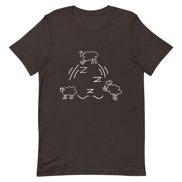 Sleepin' Counting Sheep (White)Unisex T-Shirt
