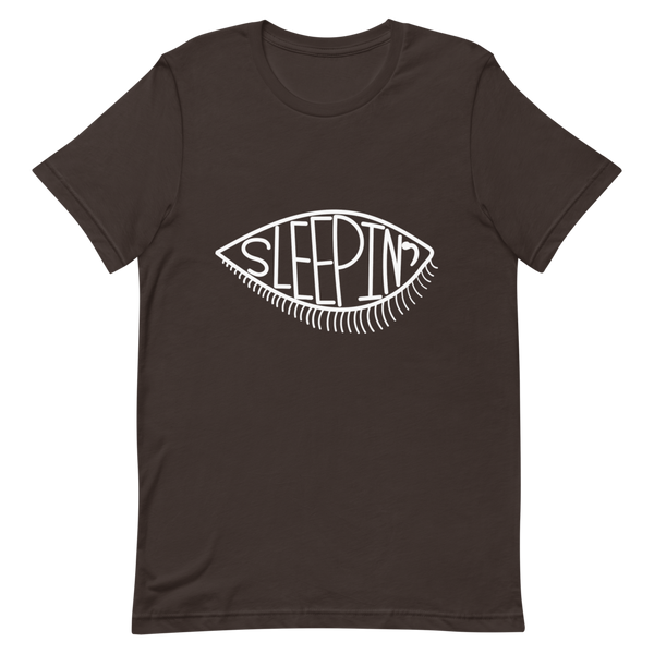 Sleepin' Eye (White) Unisex T-Shirt