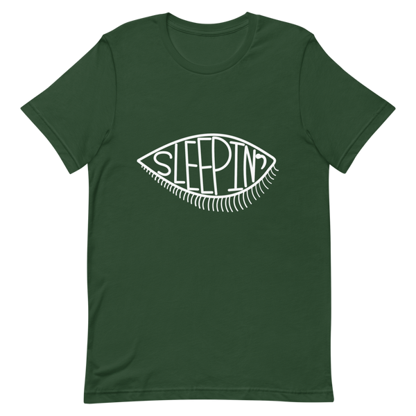 Sleepin' Eye (White) Unisex T-Shirt