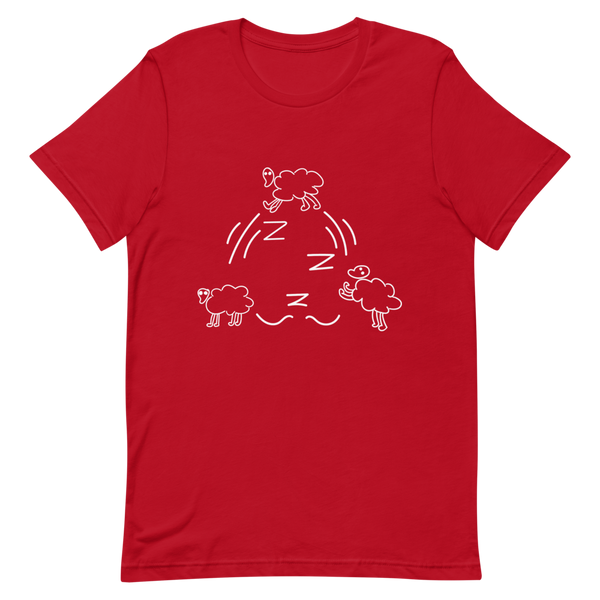 Sleepin' Counting Sheep (White)Unisex T-Shirt