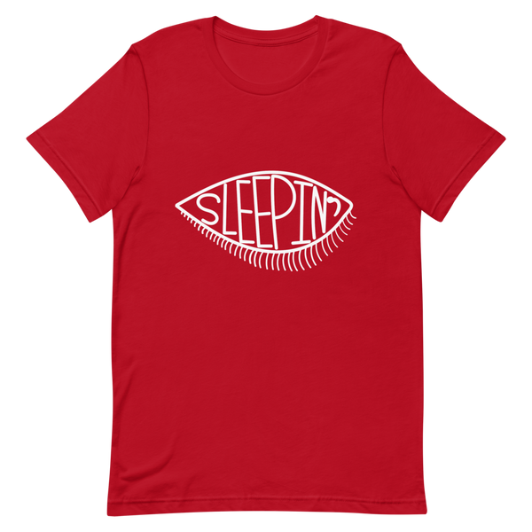 Sleepin' Eye (White) Unisex T-Shirt