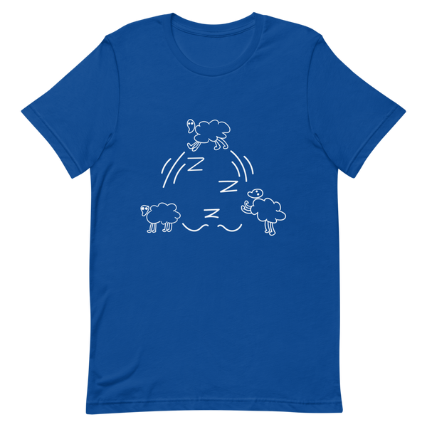 Sleepin' Counting Sheep (White)Unisex T-Shirt