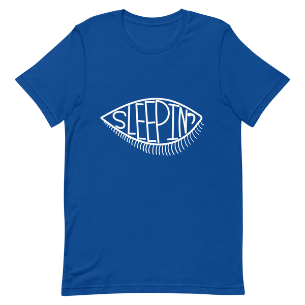 Sleepin' Eye (White) Unisex T-Shirt
